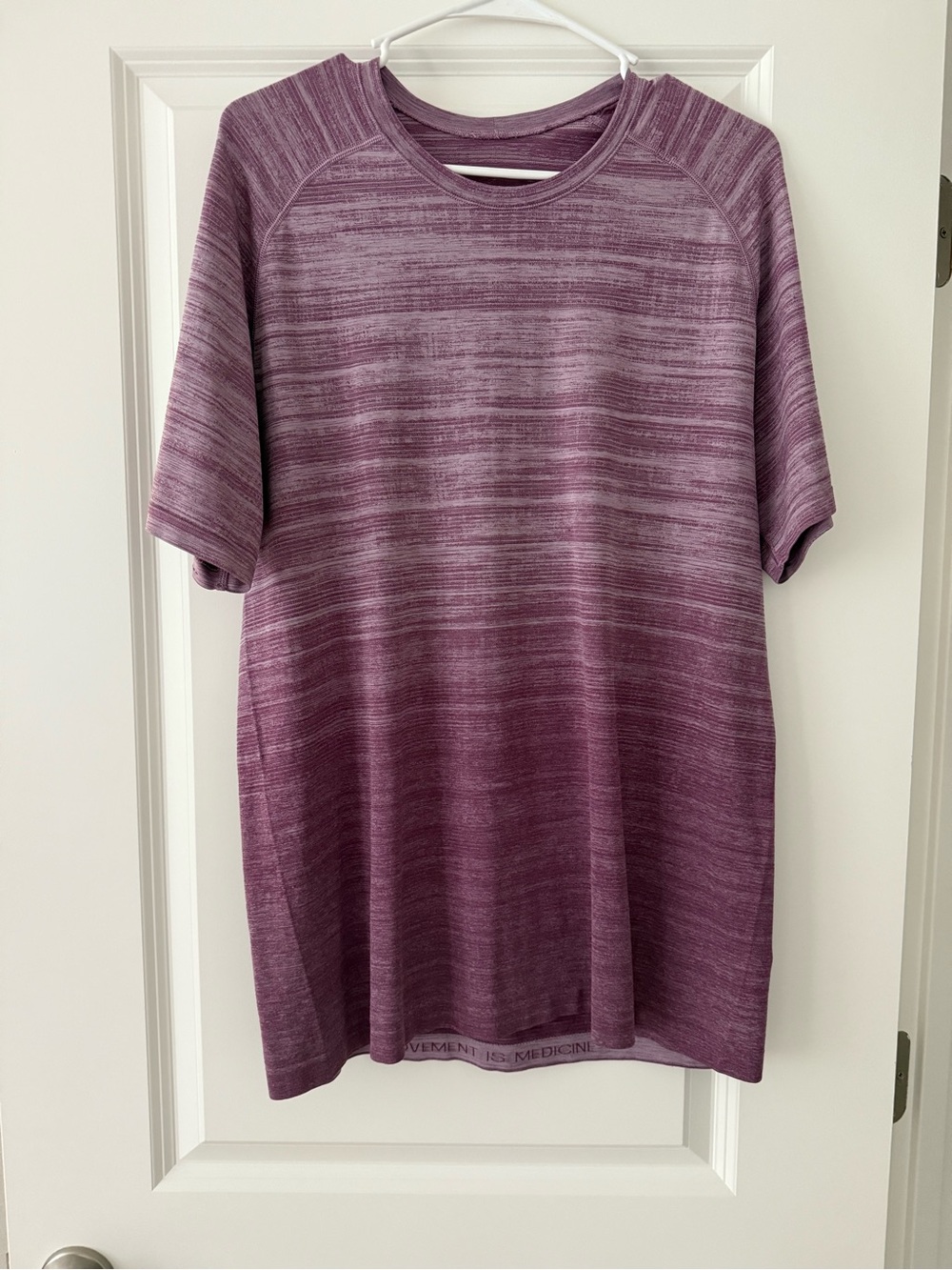 lululemon athletica Short Sleeve Crew in Heathered Purple